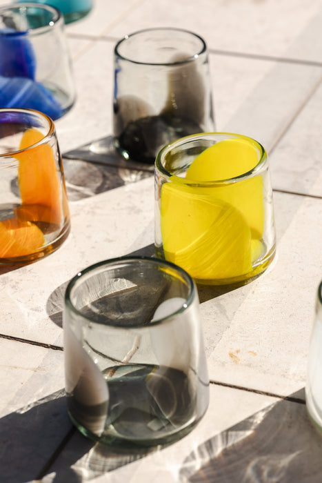 Brushstroke Glass Tumbler