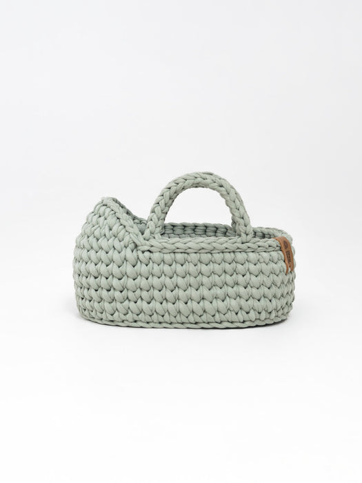 Mini Doll Moses Basket w/Rocking Stand