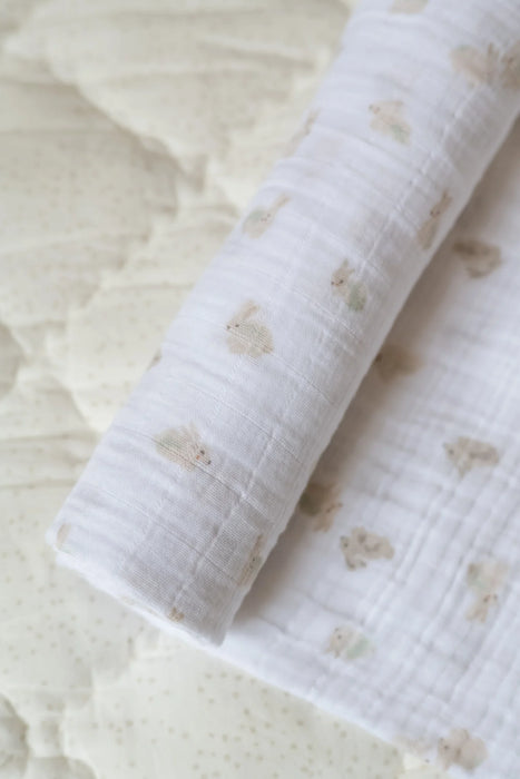 Hoppy Bunny Organic Cotton Swaddle