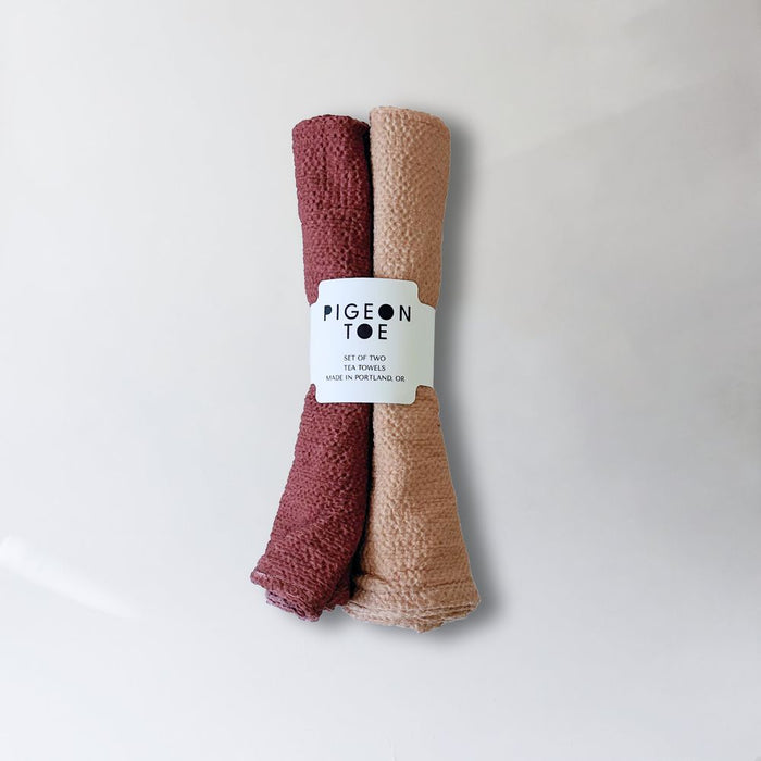Bubble Cotton Tea Towels - Set of 2