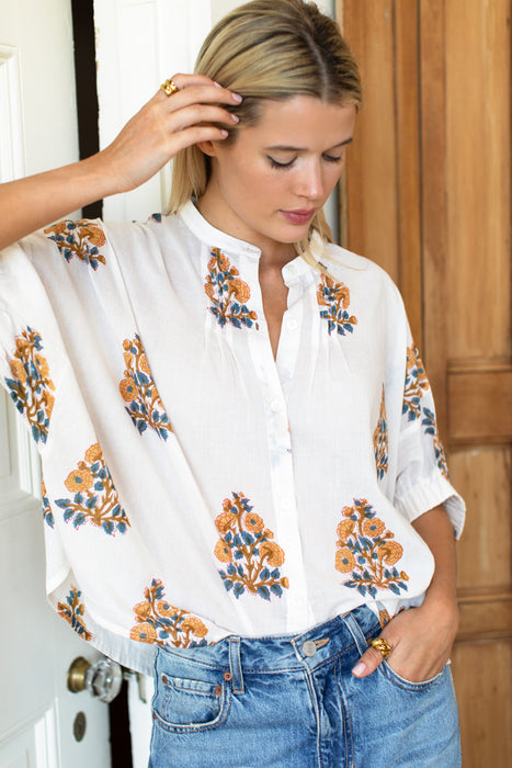 Mandarin Collar Top