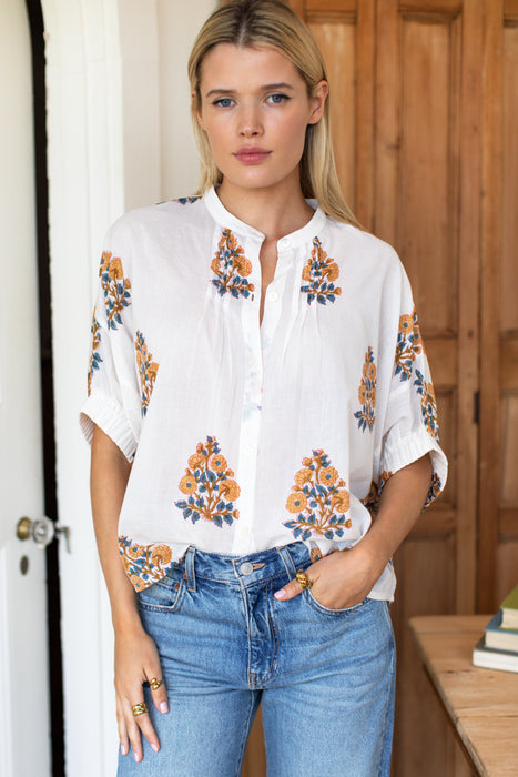 Mandarin Collar Top