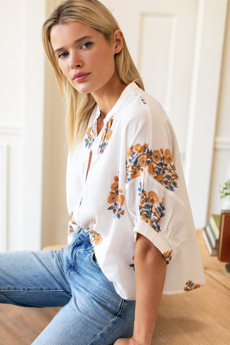 Mandarin Collar Top