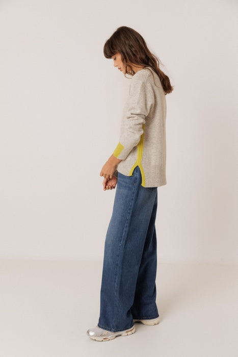 Gris Vigoré Colorblock Pullover