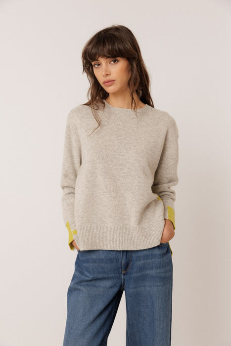 Gris Vigoré Colorblock Pullover