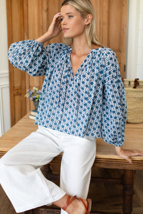 Heritage Flowers Folk Top