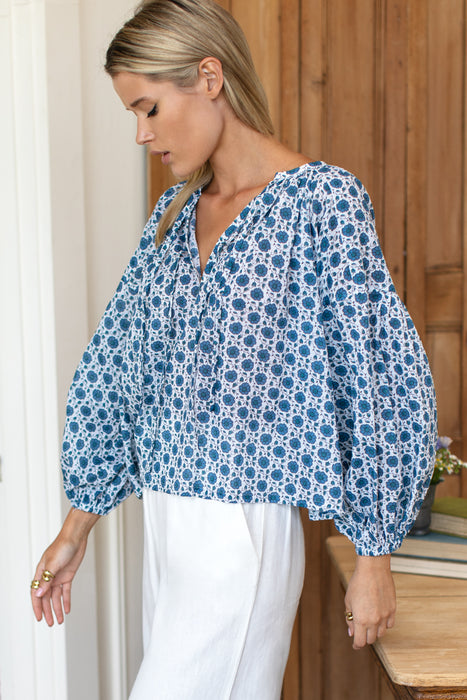 Heritage Flowers Folk Top