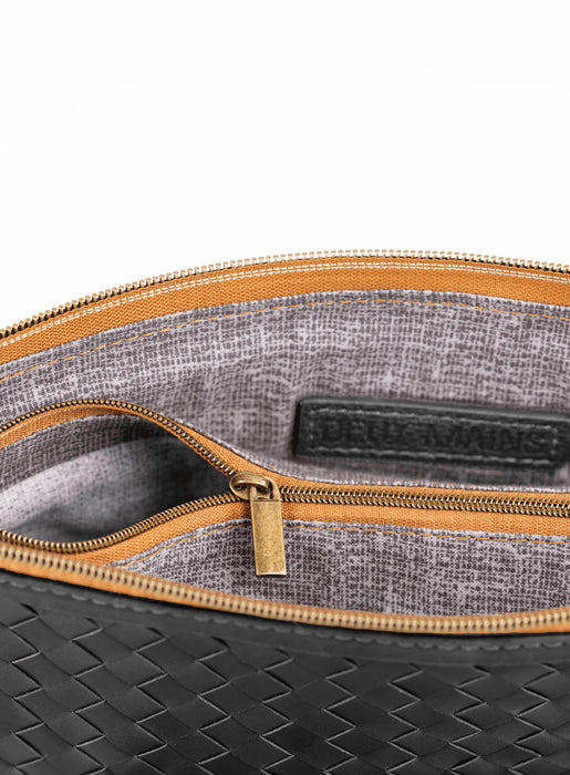 Woven Crossbody Clutch