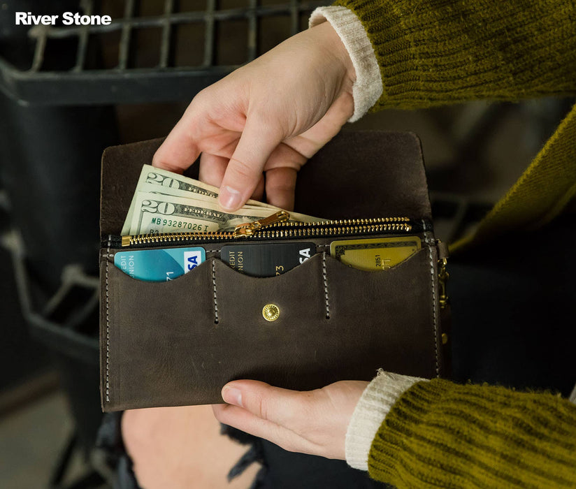 Leather Clutch Wallet - Bifold